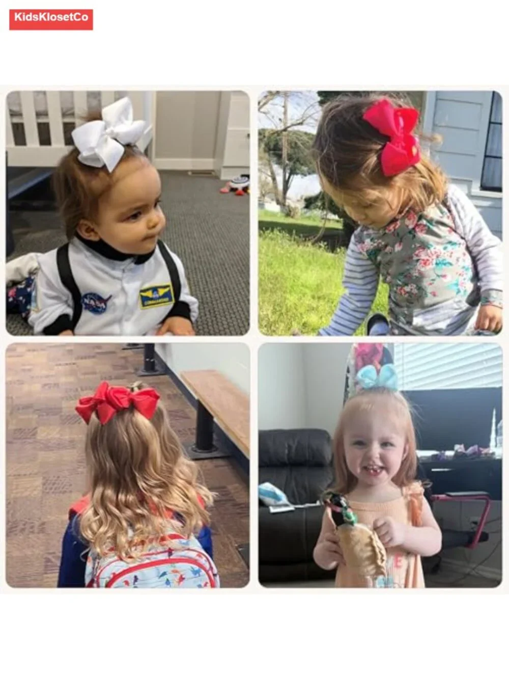 40-Piece Hair Bows with Alligator Clips Grosgrain Ribbon